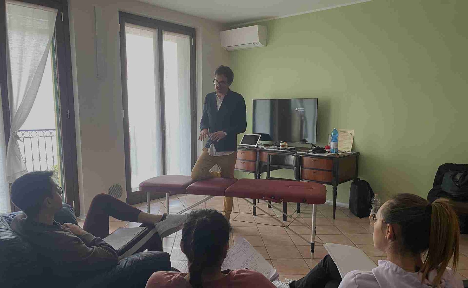 Lezione pratica durante un corso B-Mentore